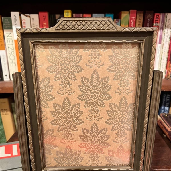 Antique Vintage Italian Florentine Gold Tole Wood  Frame