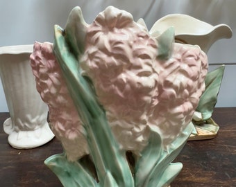 Vintage McCoy Pottery Hyacinth Vase 8” H