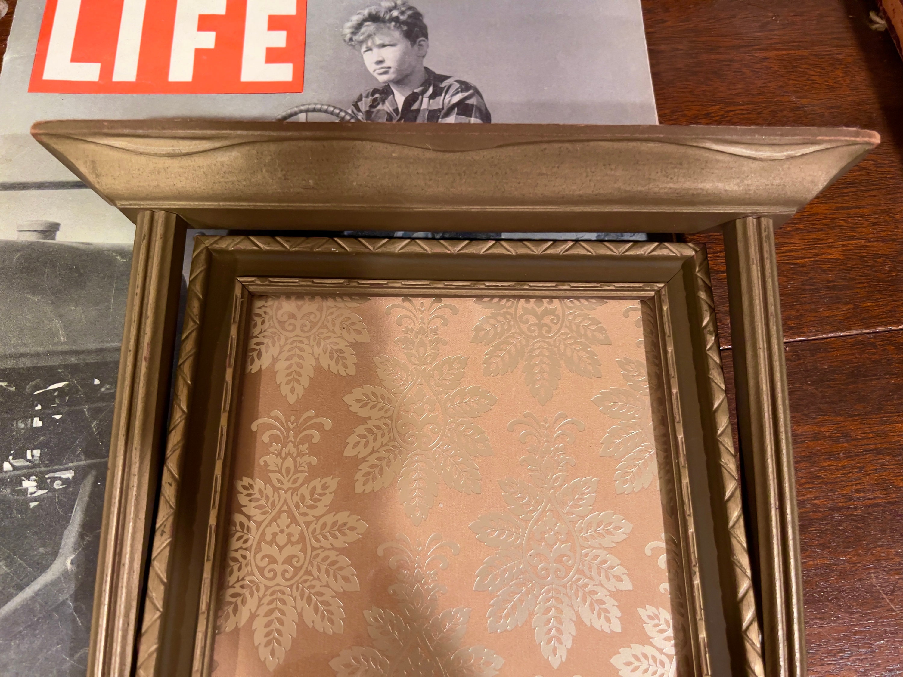 Antique Vintage Italian Florentine Gold Tole Wood Frame - Etsy