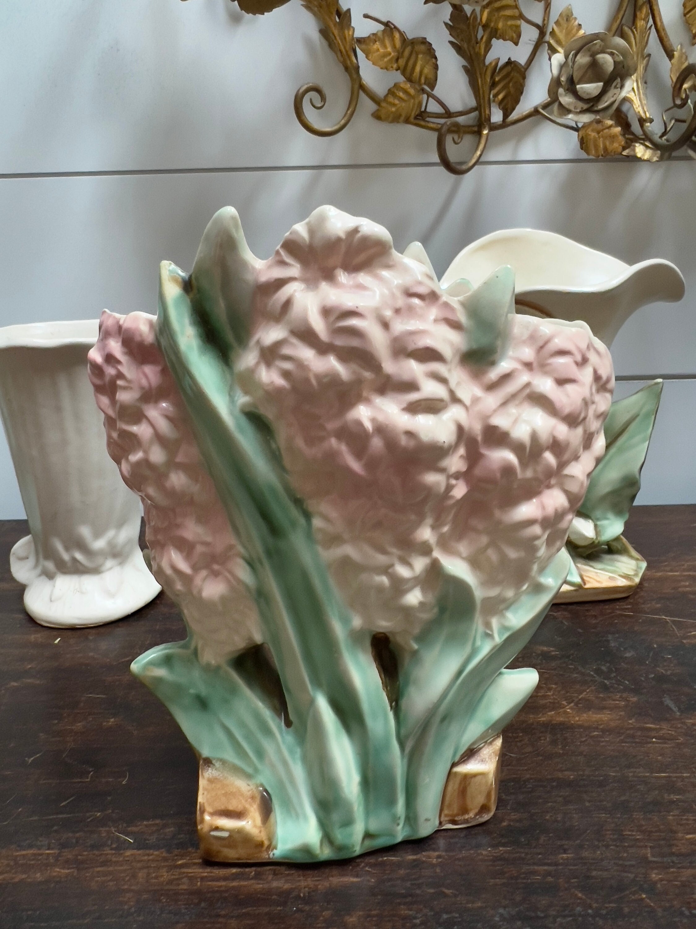 Vintage Mccoy Pottery Pink Hyacinth Flower Vase - Etsy