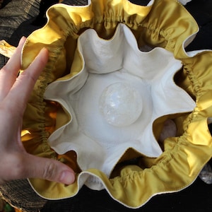 Groot zakzakje - handgemaakt - op maat gemaakte natuurlijke stoffen - reisorganisatie - kristallen zakje - trekkoord - sieradenzakje