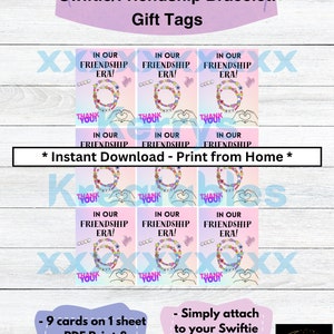 Swiftie/Friendship Bracelet Gift Tags