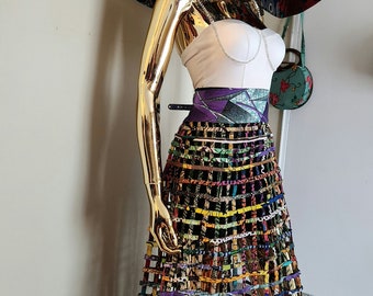 African print cage skirt-Ankara net skirt-net skirts for women-African maxi skirt