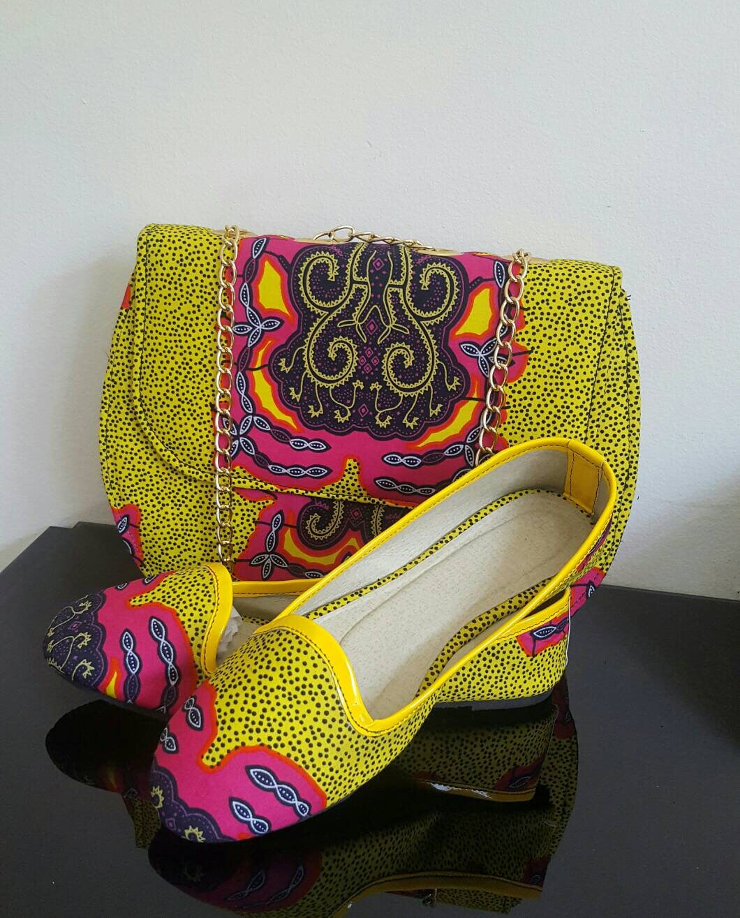 African print shoes set Etsy