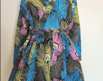 African print Jacket dress