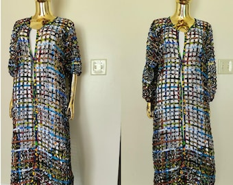 African print cage jacket-Ankara jacket-ladies jacket-African Clothing-women Dresses-women Clothing-Net Jacket-African clothing-kimono-dress