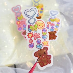 haechan bear keychain sticker | nct illustration sticker | kpop fanart sticker | nctzen md