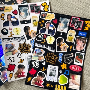 rem.jpg Nct Mark Lee Stickerbogen | Mark Lee die Erstlingsfrucht | nctzen kpop Journal Planer Tagebuch Aufkleber | Vinyl-Stickerbogen