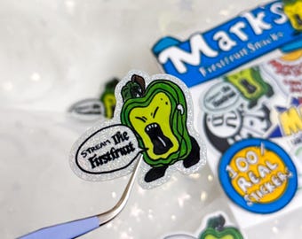 Pegatina de vinilo holográfica brillante de Mark NCT / Pegatina de vinilo de Mark Lee Firstfruit