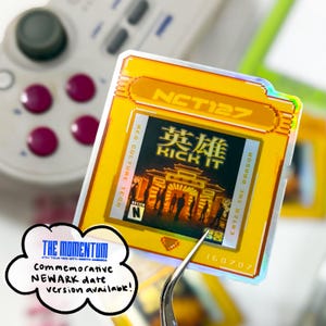nct 127 gameboy kick it vinyl sticker  | gameboy cartridge stickers | kpop songs nctzen sticker deco