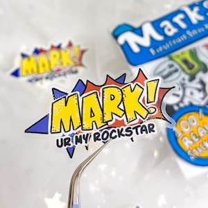 nct mark transparente Aufkleber | Mark Lee Rockstar 200 Vinyl Aufkleber
