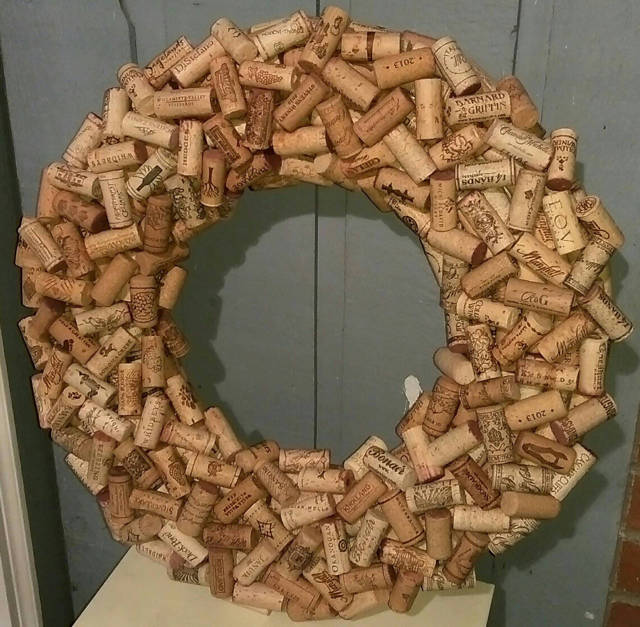 Wine Cork Wreath 18 Etsy