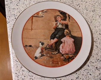 Norman Rockwell 1982 Young Love Series Collector’s Plate Vintage