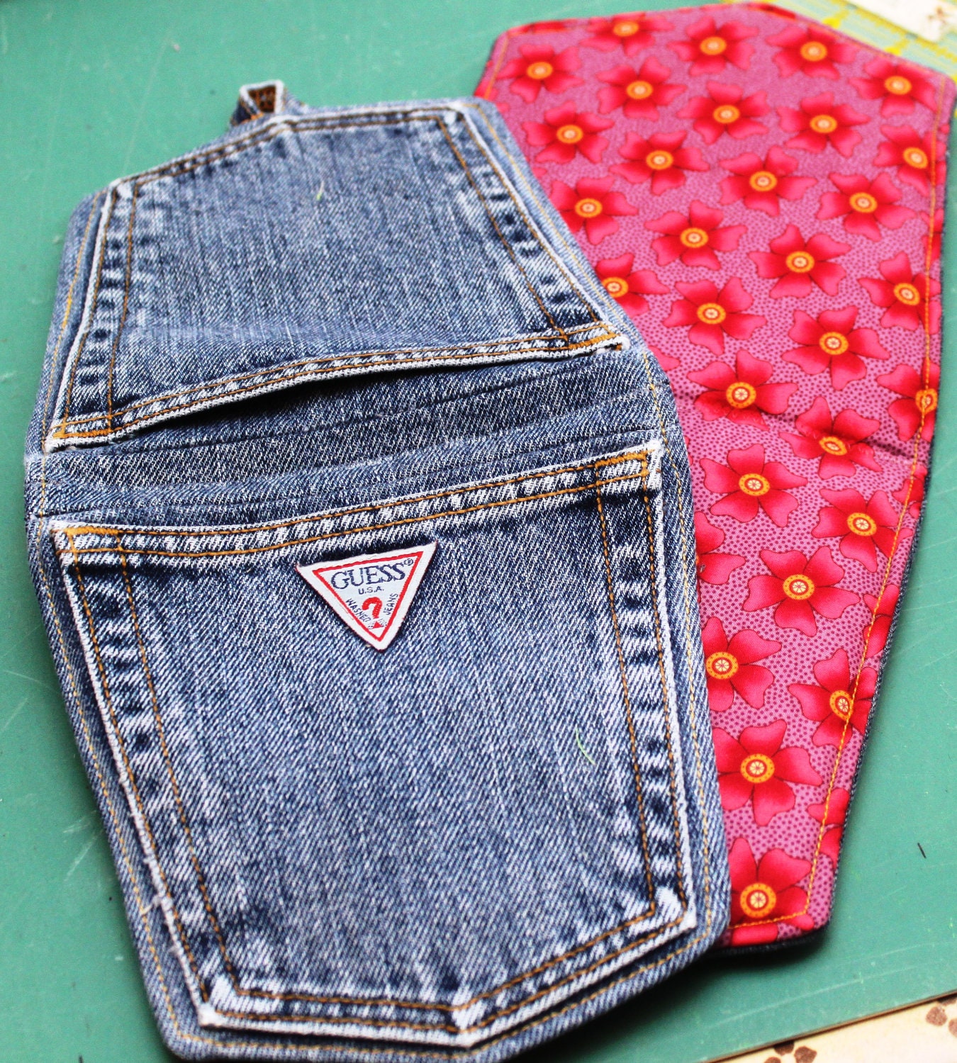 PDF DOWNLOAD the Denim Pocket Pot Holder Pattern Etsy