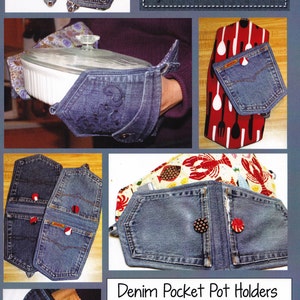 PDF DOWNLOAD- The Denim Pocket Pot Holder Pattern