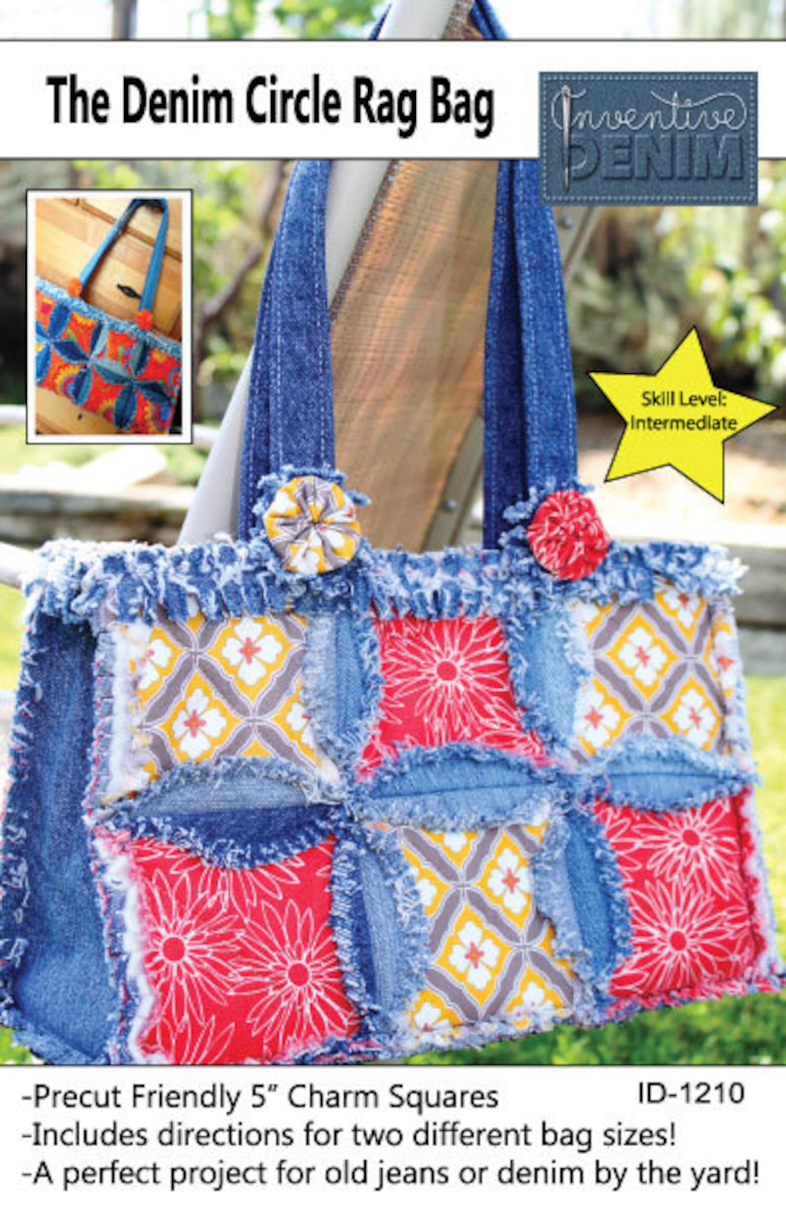 PDF DOWNLOAD Purse Pattern Denim Circle Rag Bag Made With Recycled
