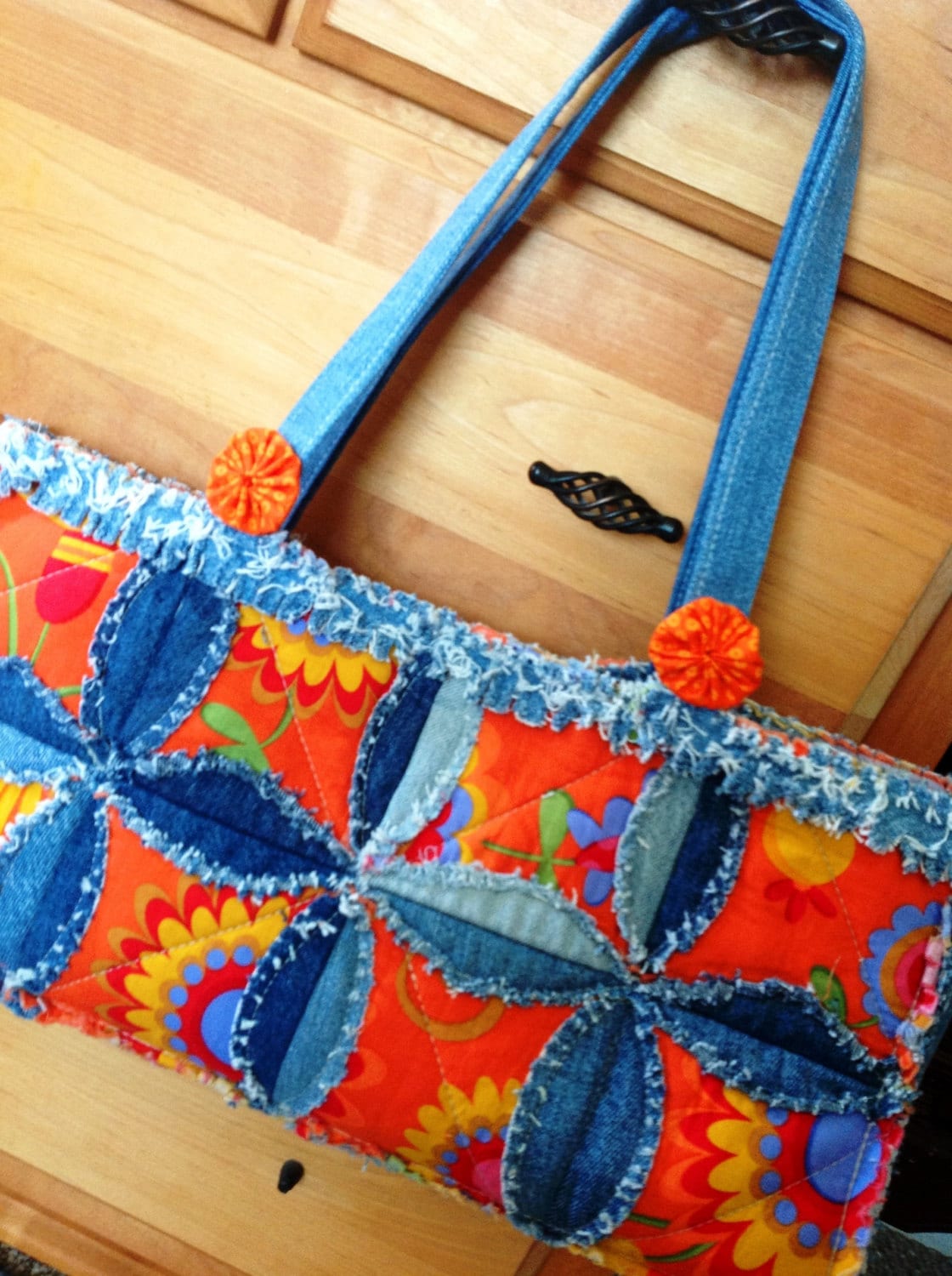 PDF DOWNLOAD Purse Pattern Denim Circle Rag Bag Made With Recycled ...