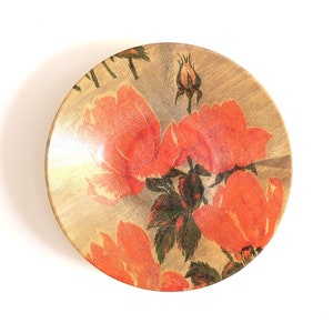 French fiberglass fruit basket, centerpiece, 1960s / vintage kitchen, floral decor