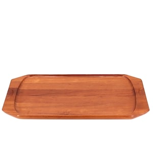 Bandeja danesa de teca de gran tamaño MANDALAY Guenine Teak, años 70 / Cocina escandinava