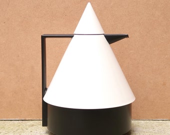 Rio Thermos carafe by Emsa, 1980s / conic, blanc white, plastic, post modern, Memphis Design