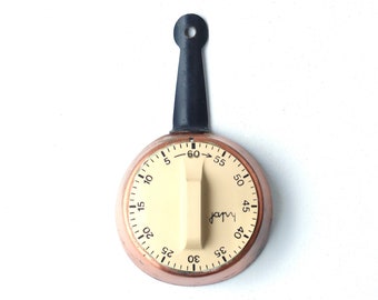 JAPY Timer in the shape of copper pan, 1960s / W Germany, vintage