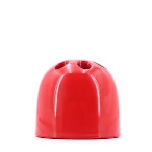 Pencil pot Dedalino Artemide Idarco by Emma Gismondi Schweinberger, 1970s / red plastique, italian design, italy vintage