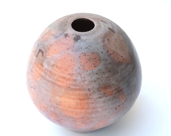 French ceramic vase by Loul Combres, 1980s / boho chic, bohemian, rustic, country, ball, minimalist