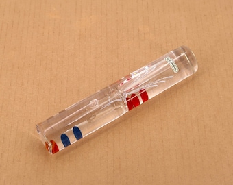 Glass tube puzzle, Grundig, 1970s, vintage /  kinetic art toy game seventies, Enzo Mari, sculpture