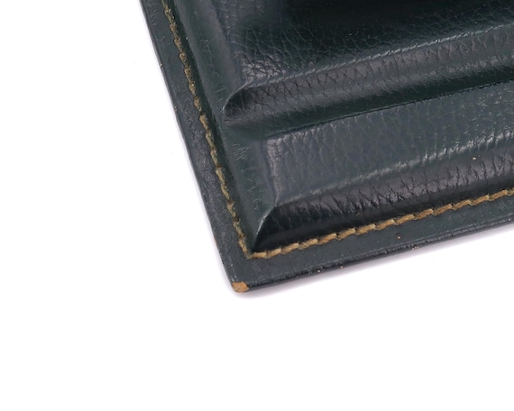 Calendrier Perpétuel Vintage En Socle Cuir Noir LE TANNEUR - Fabriqué En France