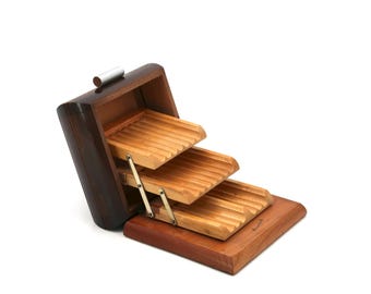 Zigarettenspender im Art-déco-Stil mit mehreren Ebenen / Vintage, Schreibtisch, Raucherbox