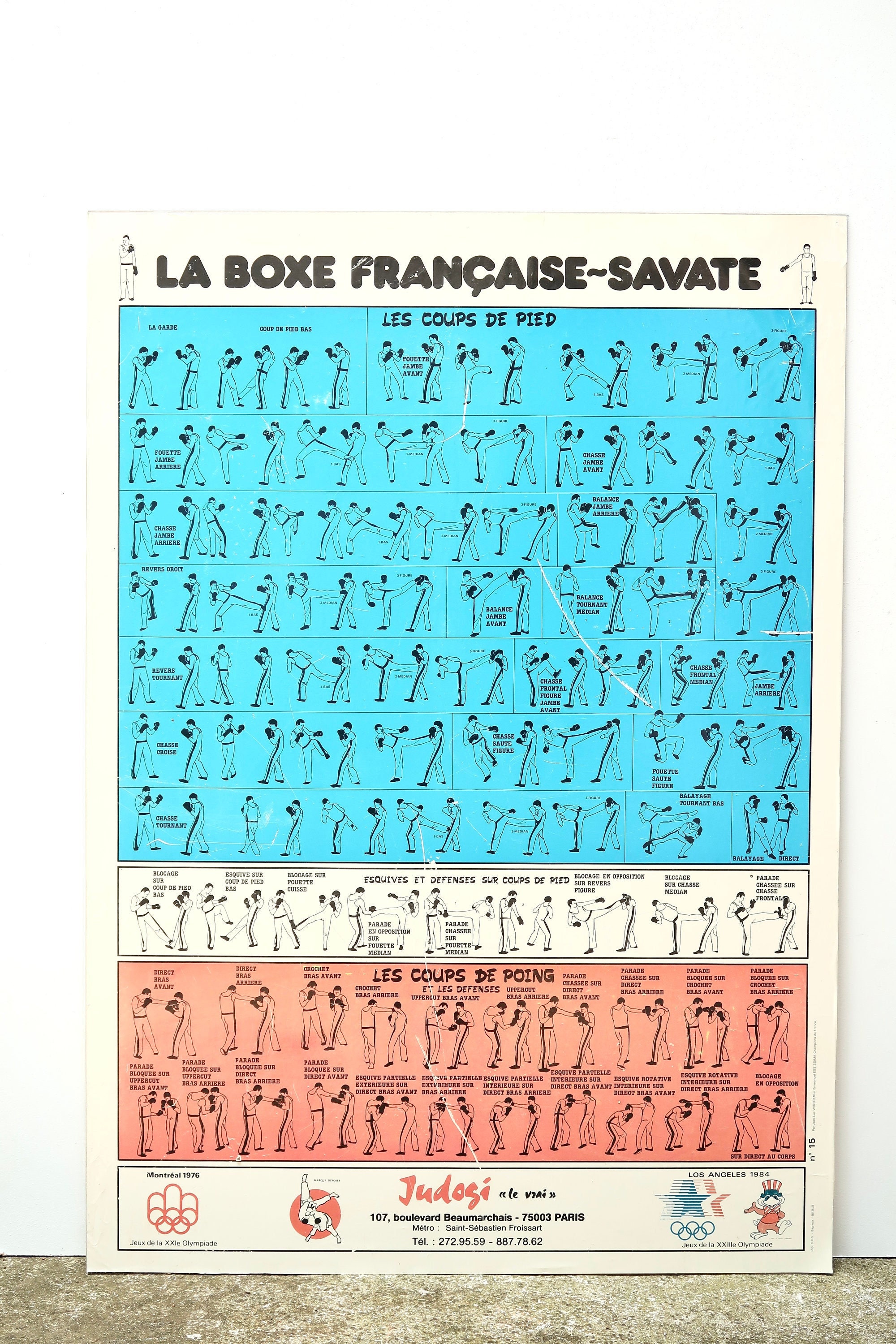 CARTE EDITIONS RENCONTRE 1978 / BOXE FRANCAISE