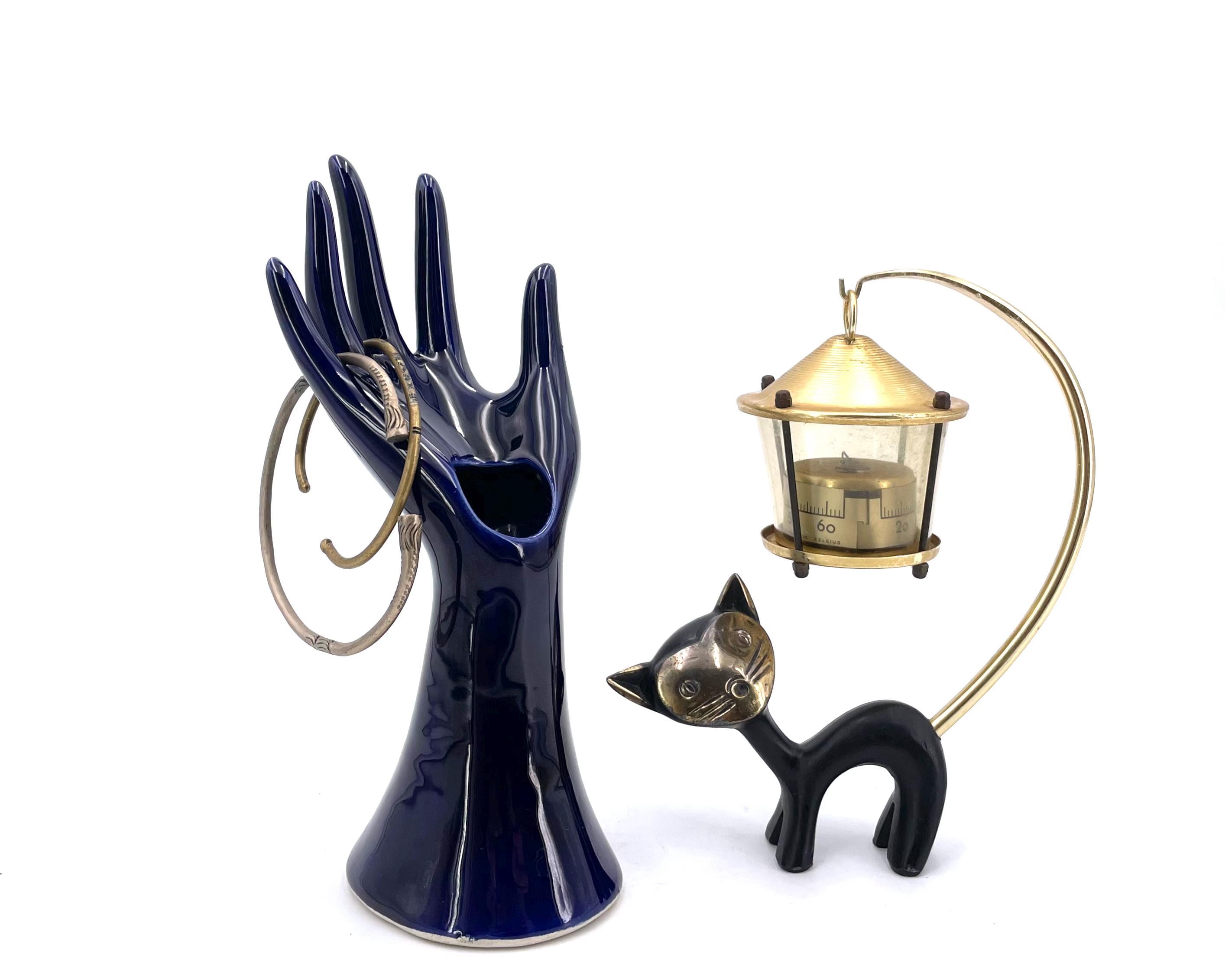 ボッセ社　bosse オーストリア　猫 Walter Bosse Sculpture, Cat With Thermometer, 1950s / Mid Century
