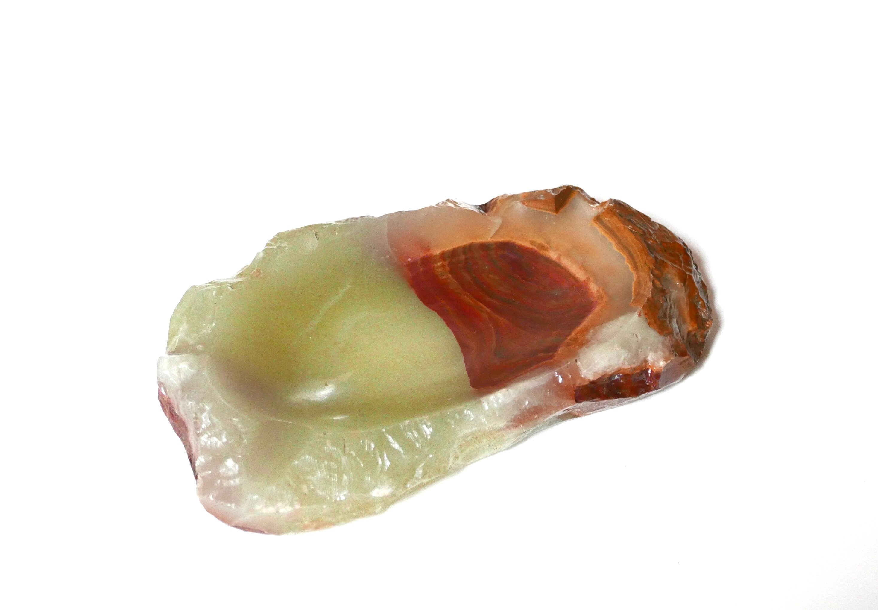 Cendrier en Albâtre, Pierre Sculptée, Années 70/Vintage, Marbre, Sculpture, Bohème Chic