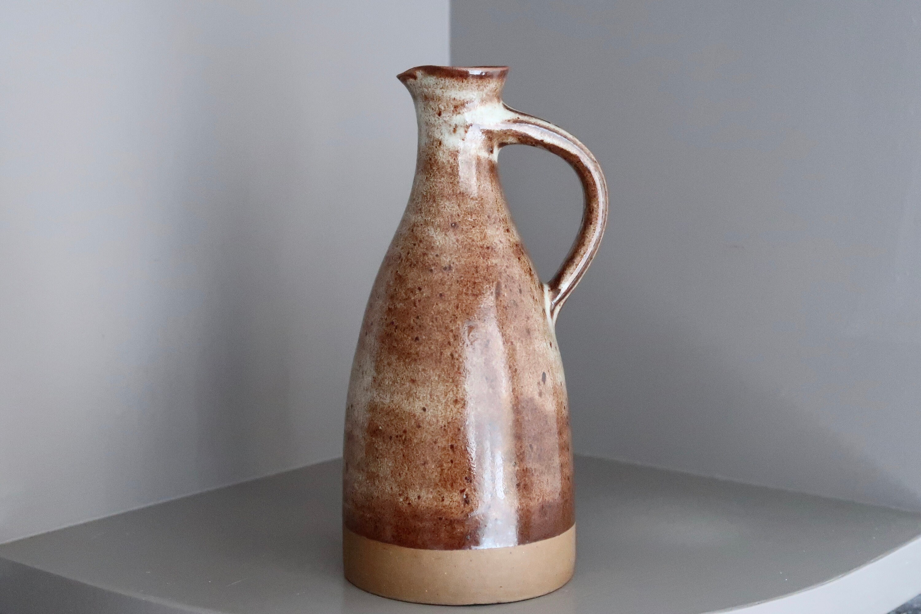 Pichet Pour Huile ou Vinaigre en Grès de Roger Jacques, Années 60/Vinaigrier, Cuisine, Céramique, Gr