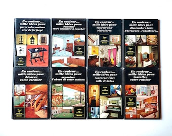 Vintage 1975 French book : " Pièces à vivre " decoration / architecture / modernism