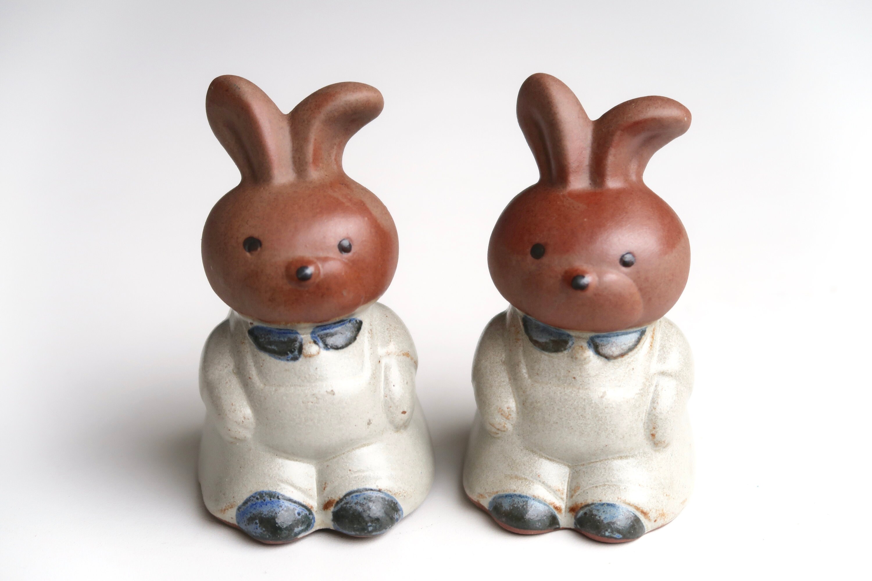 Salières Lapins en Céramique Par Ibuki