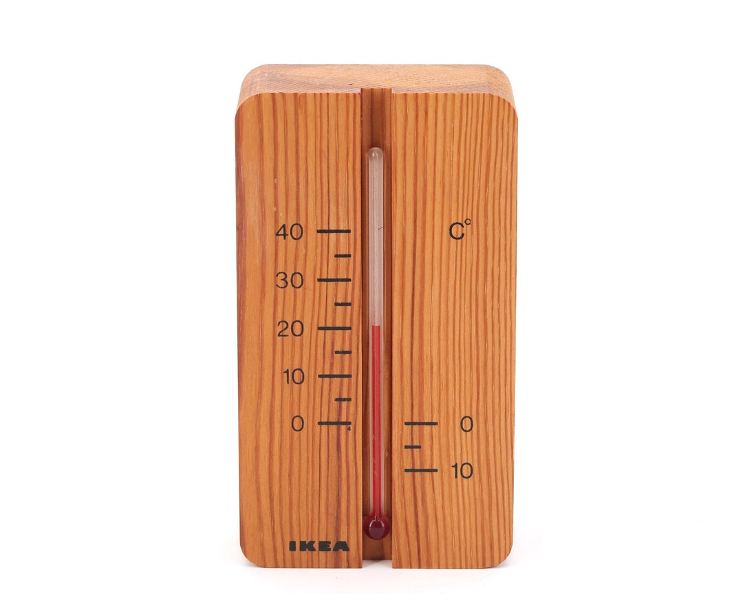 Thermometer Design Pin Ikea Vintage : Wall Pin Wood Thermometer, 1980s / Swedish Design - Etsy