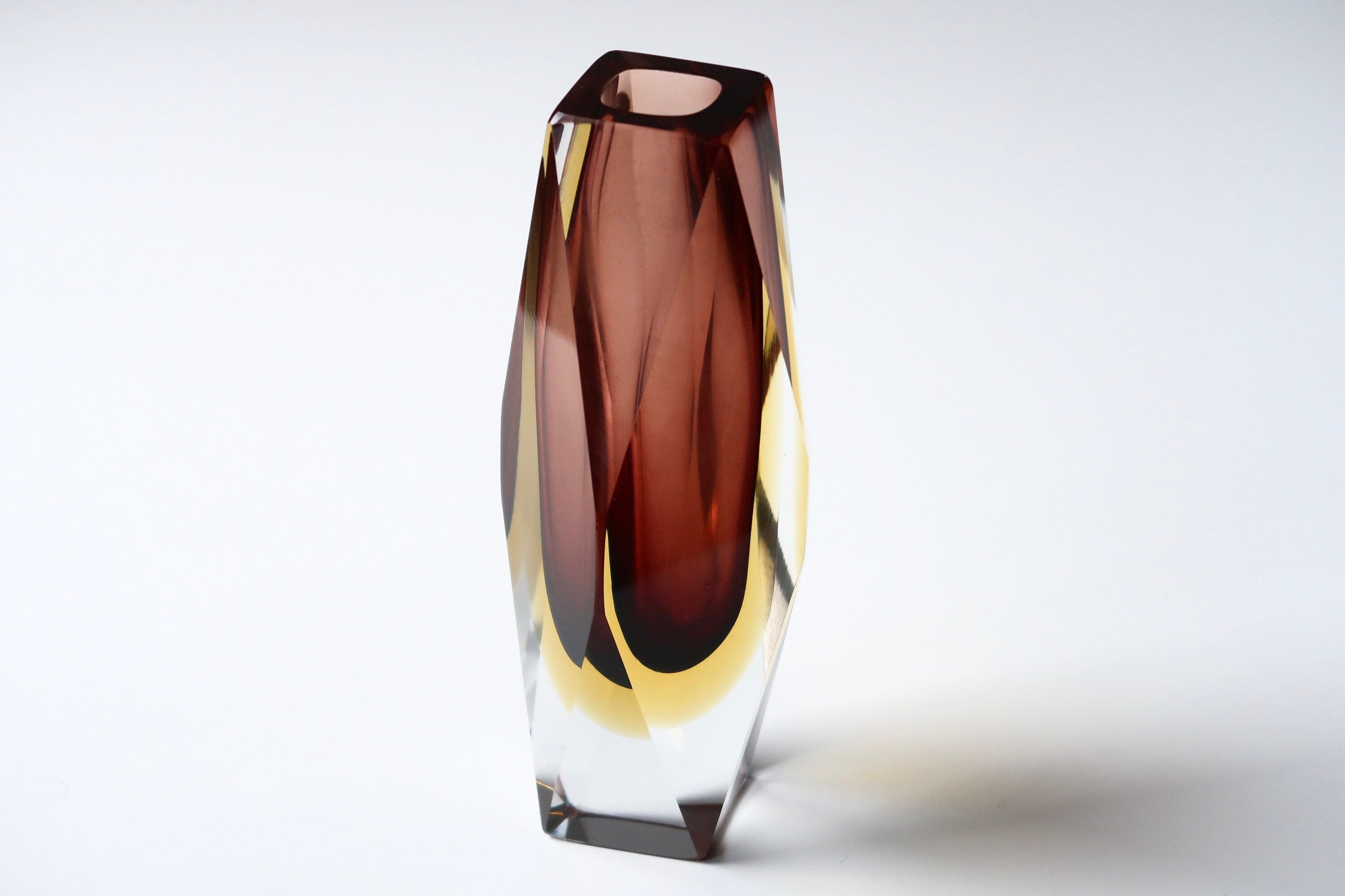 Vase en Verre de Murano Flavio Poli Pour Seguso, Années 60/Made in Italy