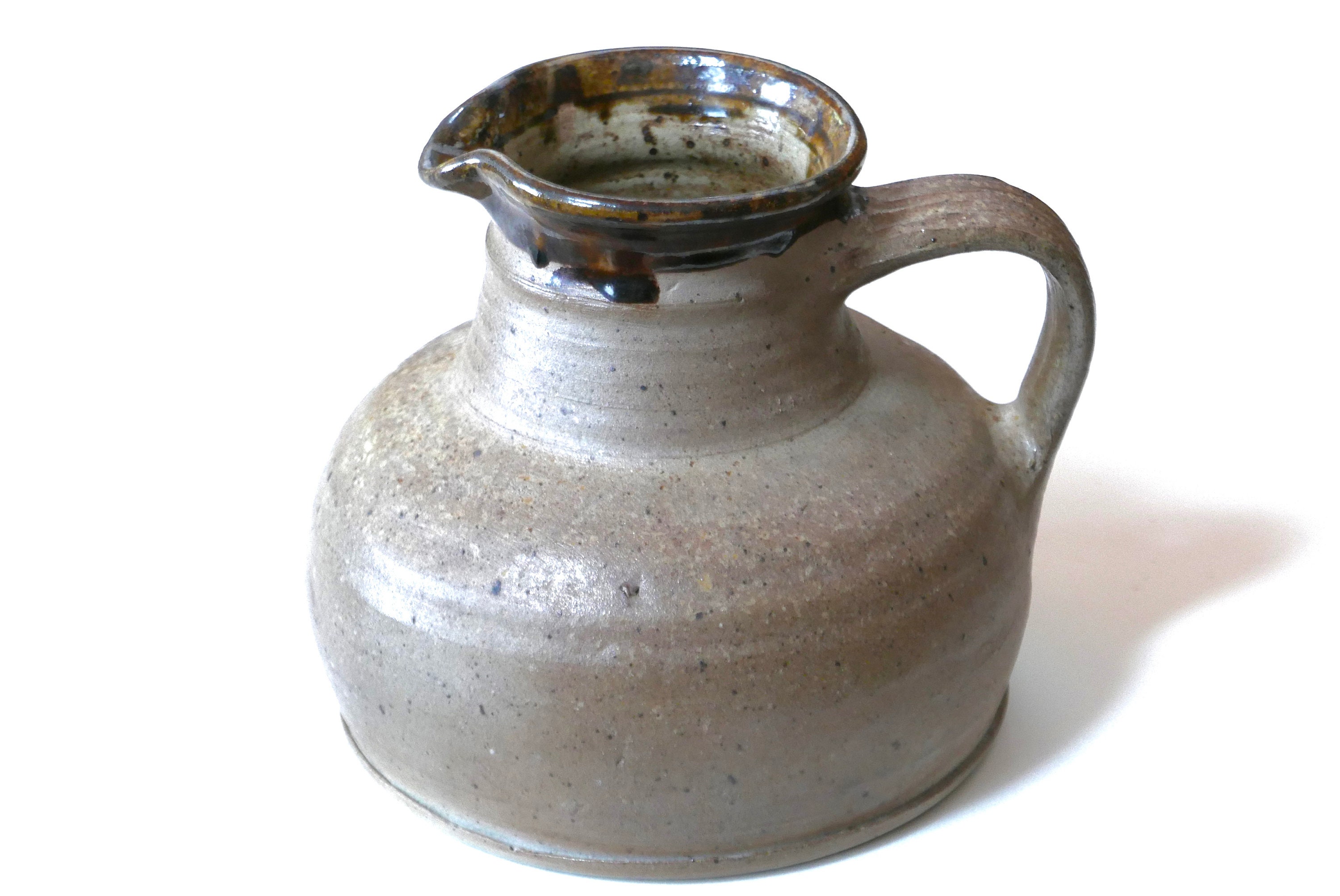 Pichet en Grès de Pierre Digan, La Borne Années 60/1960 Vintage Campagne Rustique Carafe