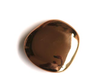 Bronze pebble sculpture by Marjatta Weckström, 1980s / paperweight, art, Constantin Brancusi, Monique Gerber style, home decor