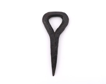 French antique iron hook or nail / rustic, farmhouse, country, cottage, shabby chic, France, storage organization