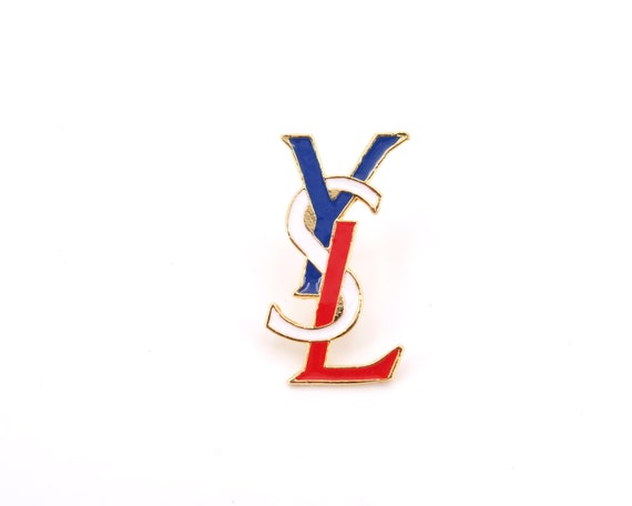 Brooch by YSL Yves Saint Laurent, gold metal, vin… - image 1