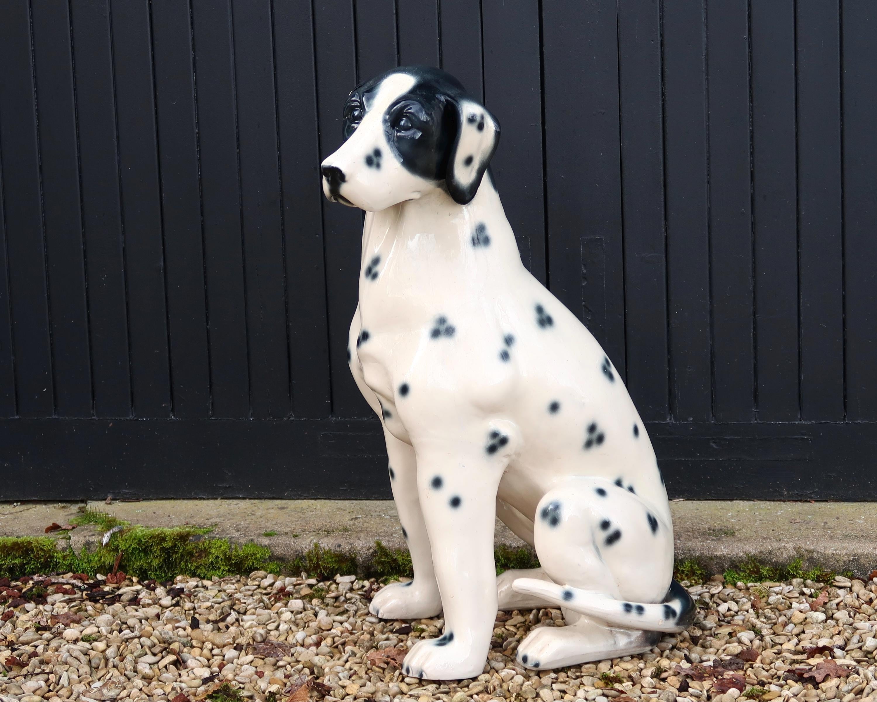【USA vintage】 Dog Dalmatian figure 置物 Vintage Life-size Dalmatian Statue, VITREX Markings | eBay