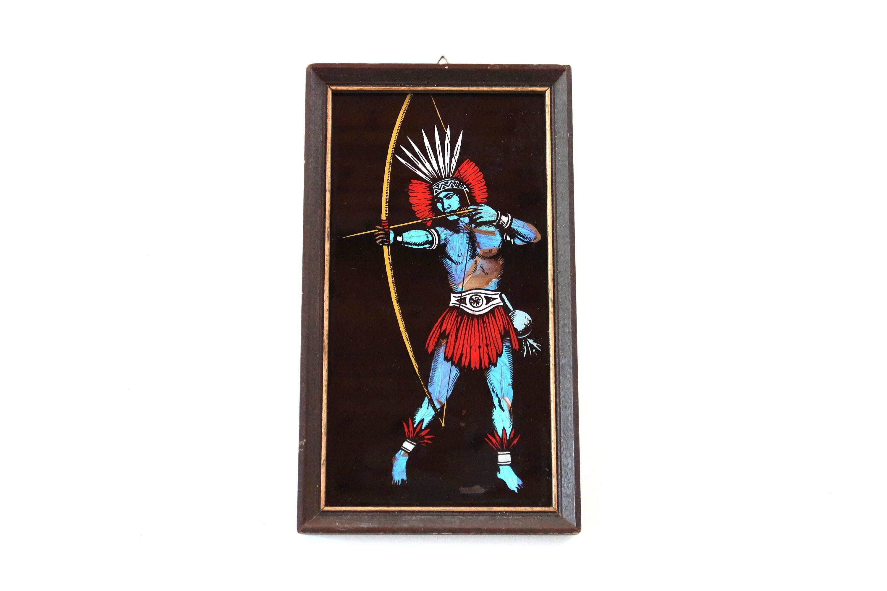 Tableau Indien Réalisé avec Des Ailes de Papillons