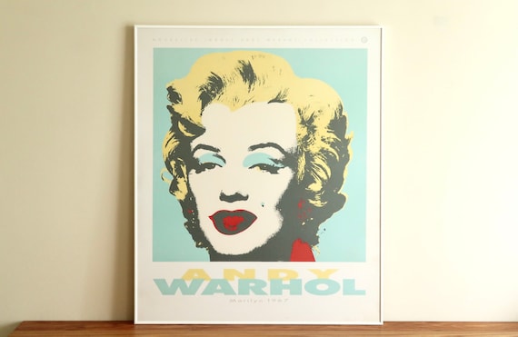 WARHOL、Marilyn、希少画集画、新品額装付 Andy Warhol Pop-Art Framed Poster of Marilyn Monroe