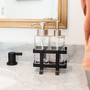 Bathroom soap and deals lotion dispenser set