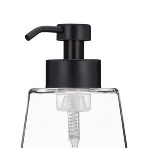 Foaming Soap Dispenser | Bõl Glass Foam Soap Dispenser - Black Bild 4