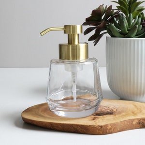 Foaming Soap Dispenser | Bõl Gold Glass Foam Soap Dispenser