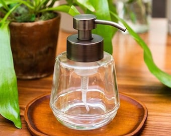 Foaming Soap Dispenser | Bõl Bronze Glass Foam Soap Dispenser