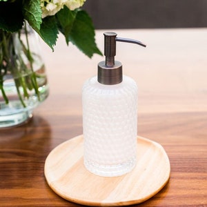 Premium Glass Soap Dispensers | Milk + Honey Inspired Design for Luxurious Bathrooms